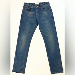 Smith & Mills Stretch Denim Dark Blue Wash Denim Jeans Womens 30x30 A-21